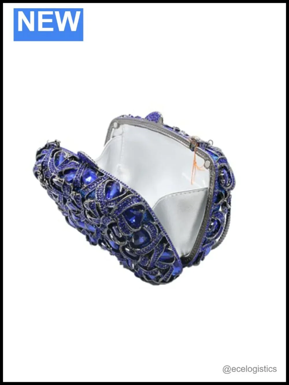 Sparkly Crystal Evening Clutch Rhinestone Bridal Purse Prom Party Bag